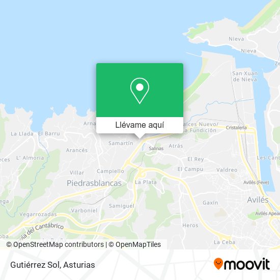 Mapa Gutiérrez Sol