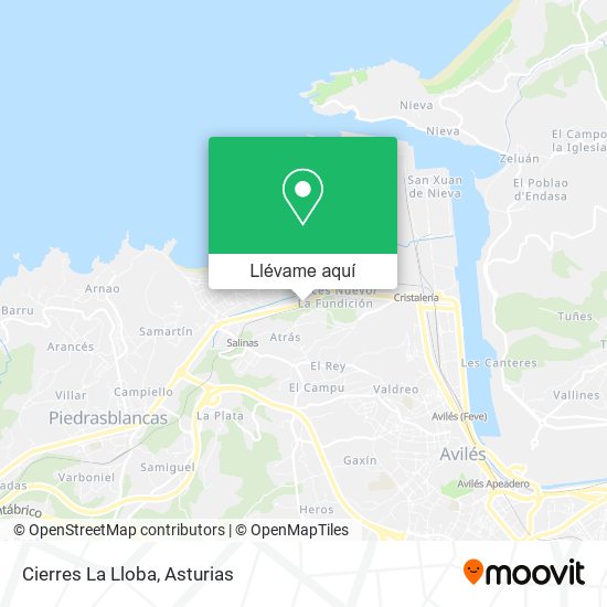Mapa Cierres La Lloba