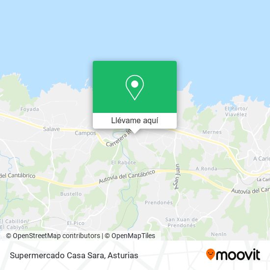 Mapa Supermercado Casa Sara