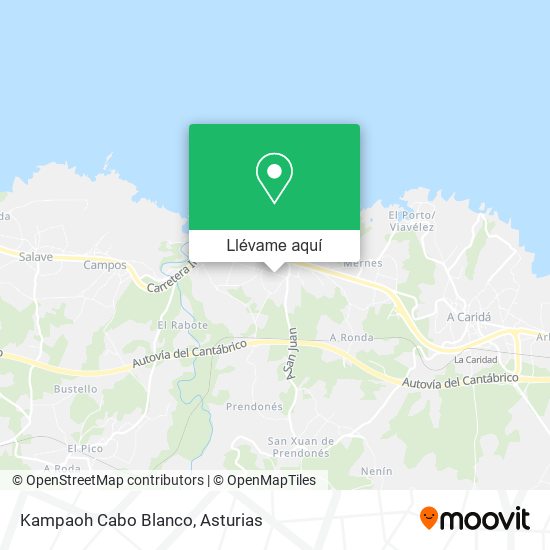 Mapa Kampaoh Cabo Blanco