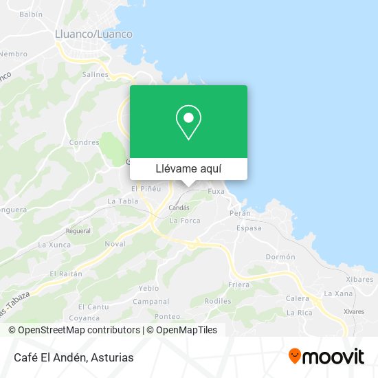 Mapa Café El Andén