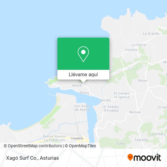 Mapa Xagó Surf Co.