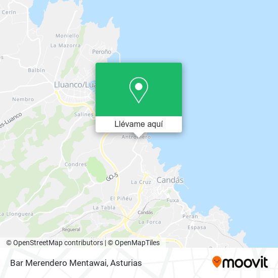 Mapa Bar Merendero Mentawai