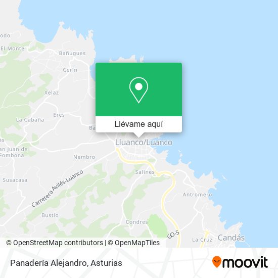 Mapa Panadería Alejandro
