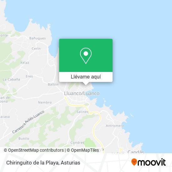 Mapa Chiringuito de la Playa