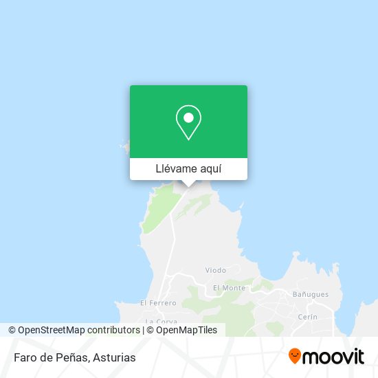 Mapa Faro de Peñas