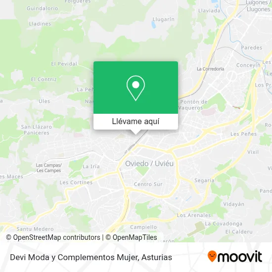 Mapa Devi Moda y Complementos Mujer
