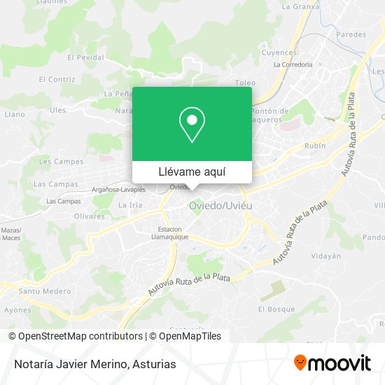 Mapa Notaría Javier Merino