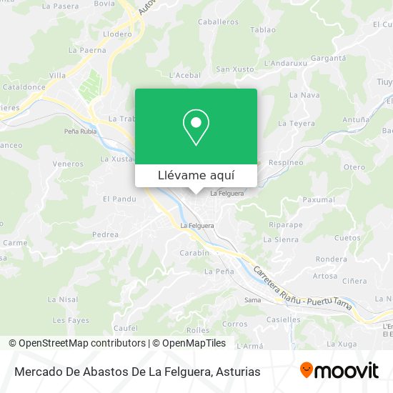 Mapa Mercado De Abastos De La Felguera