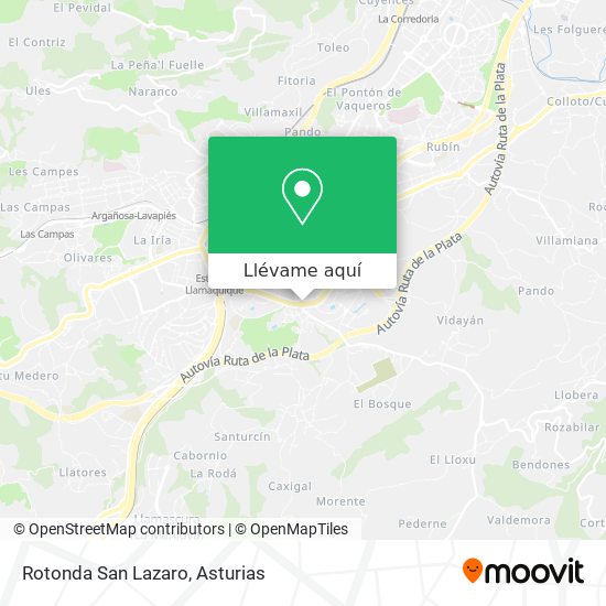 Mapa Rotonda San Lazaro