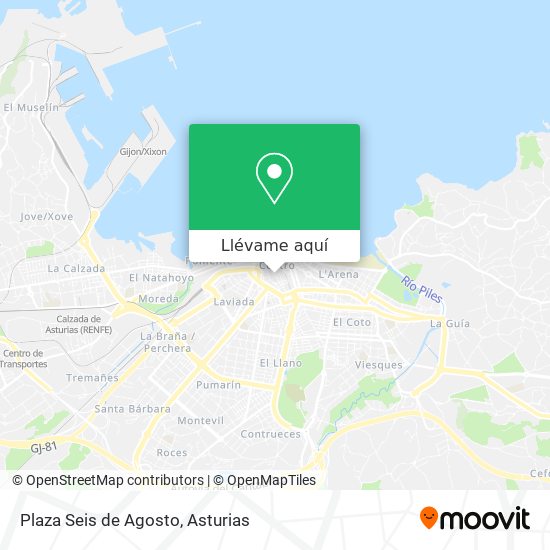 Mapa Plaza Seis de Agosto