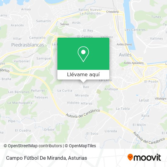 Mapa Campo Fútbol De Miranda