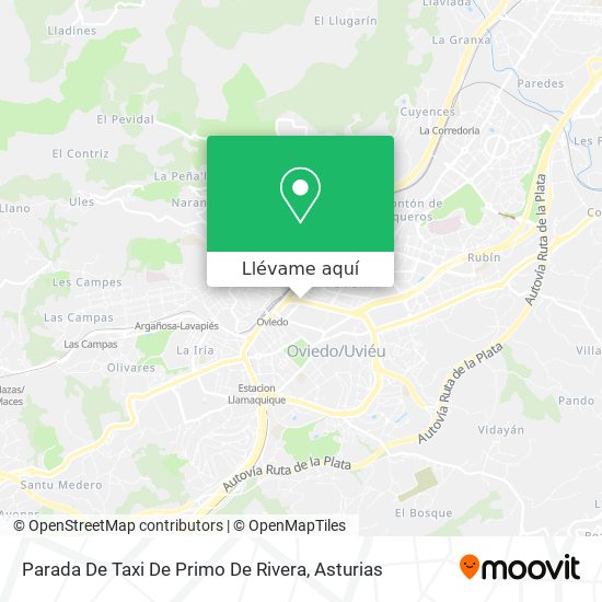 Mapa Parada De Taxi De Primo De Rivera