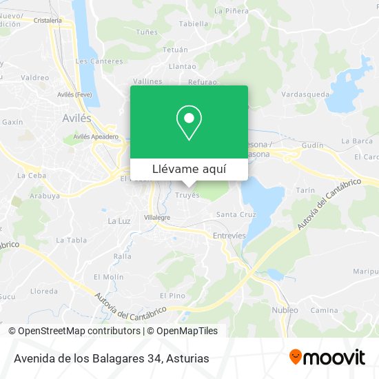 Mapa Avenida de los Balagares 34