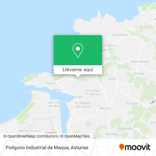 Mapa Polígono Industrial de Maqua