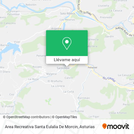 Mapa Area Recreativa Santa Eulalia De Morcin