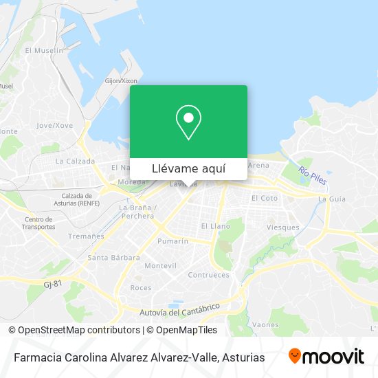 Mapa Farmacia Carolina Alvarez Alvarez-Valle
