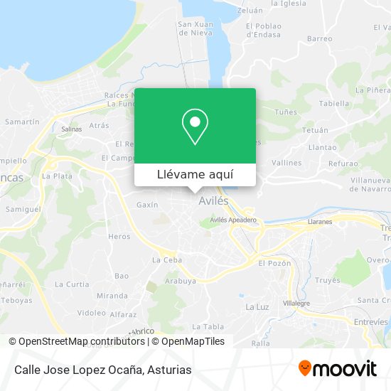 Mapa Calle Jose Lopez Ocaña
