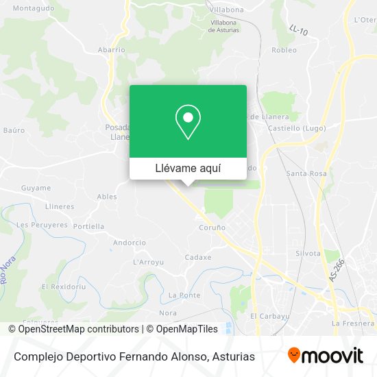 Mapa Complejo Deportivo Fernando Alonso