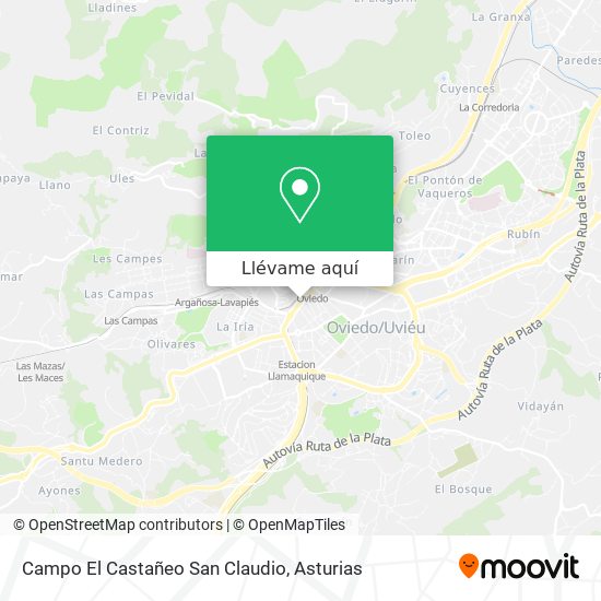 Mapa Campo El Castañeo San Claudio