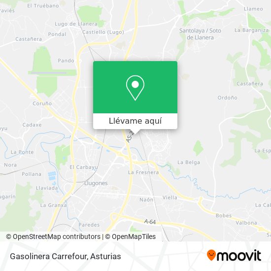 Mapa Gasolinera Carrefour