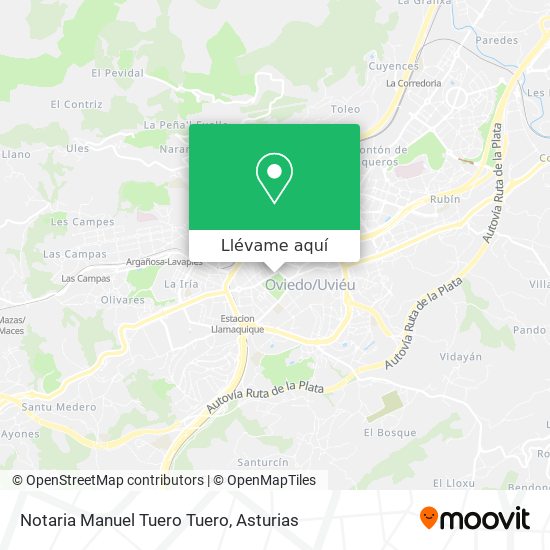 Mapa Notaria Manuel Tuero Tuero