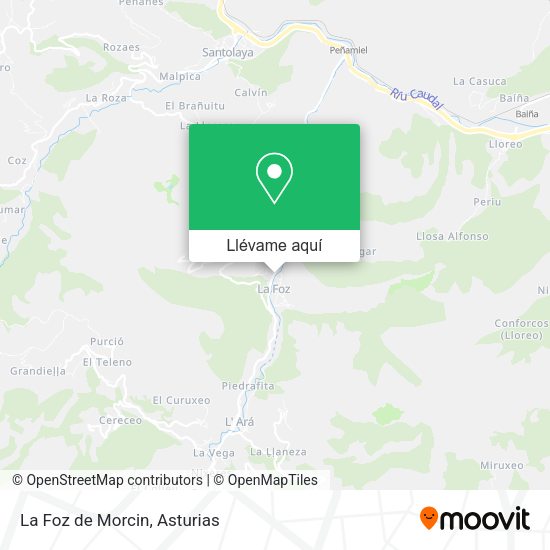 Mapa La Foz de Morcin