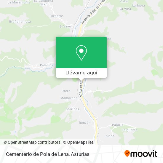 Mapa Cementerio de Pola de Lena