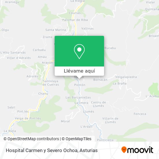 Mapa Hospital Carmen y Severo Ochoa