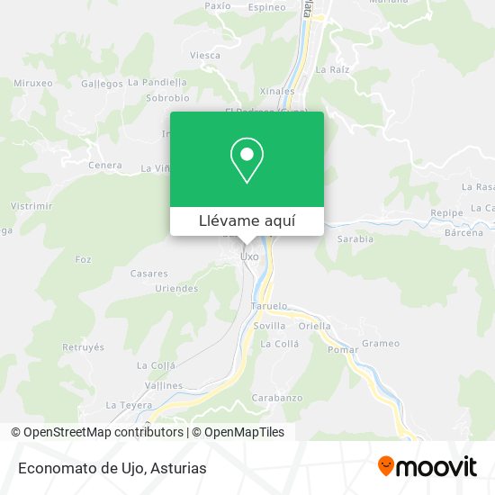 Mapa Economato de Ujo