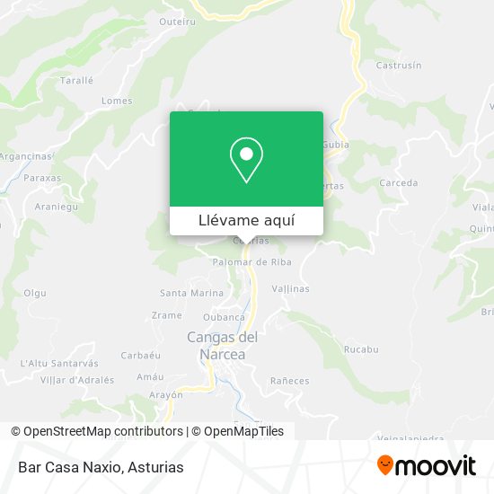 Mapa Bar Casa Naxio