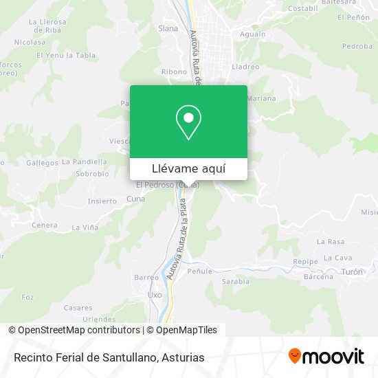 Mapa Recinto Ferial de Santullano