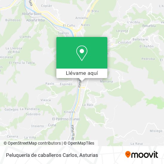 Mapa Peluquería de caballeros Carlos