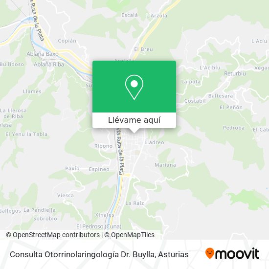 Mapa Consulta Otorrinolaringología Dr. Buylla