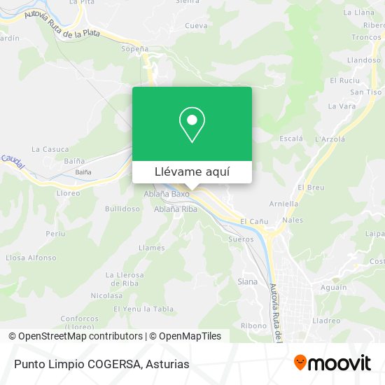 Mapa Punto Limpio COGERSA