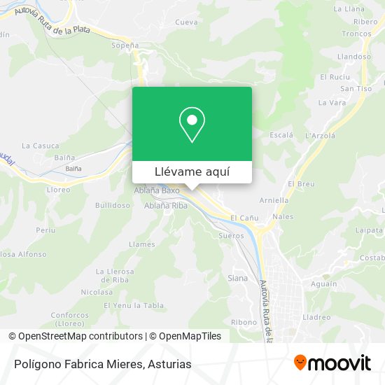 Mapa Polígono Fabrica Mieres