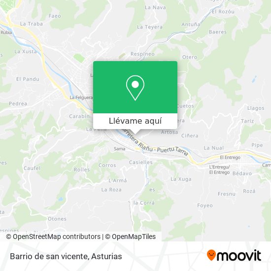 Mapa Barrio de san vicente