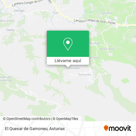 Mapa El Quesar de Gamoneu