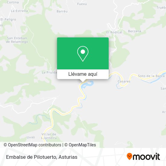 Mapa Embalse de Pilotuerto