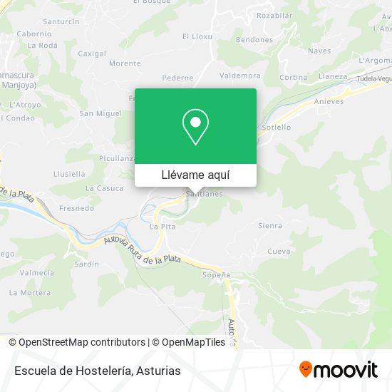 Mapa Escuela de Hostelería