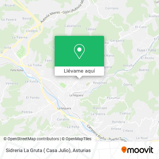Mapa Sidreria La Gruta ( Casa Julio)