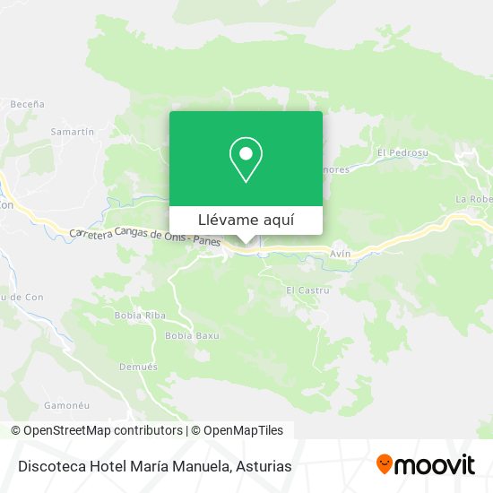Mapa Discoteca Hotel María Manuela
