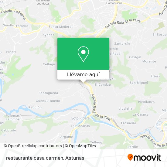 Mapa restaurante casa carmen
