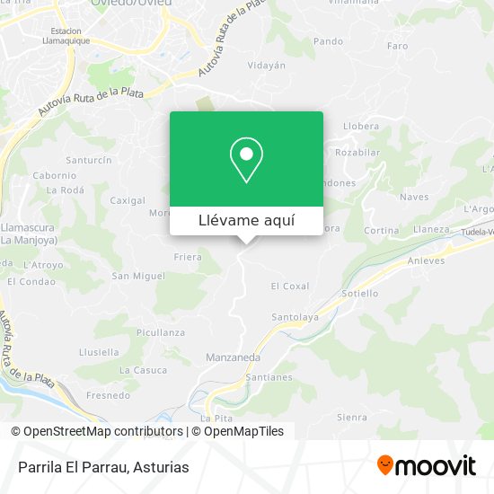 Mapa Parrila El Parrau