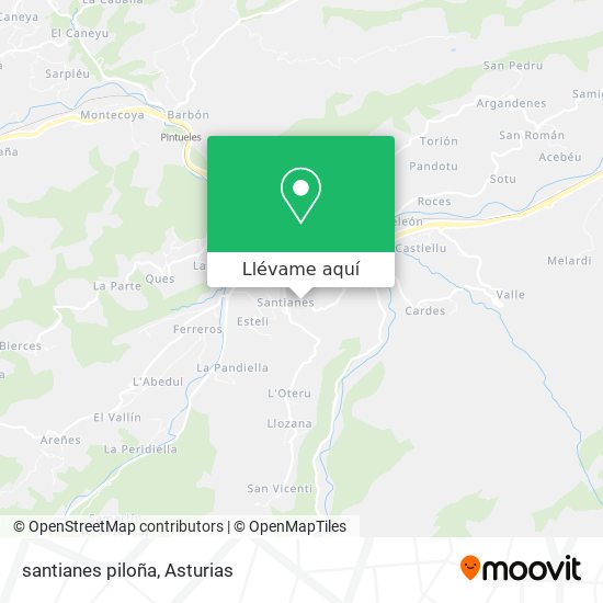 Mapa santianes piloña