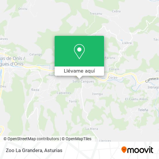 Mapa Zoo La Grandera