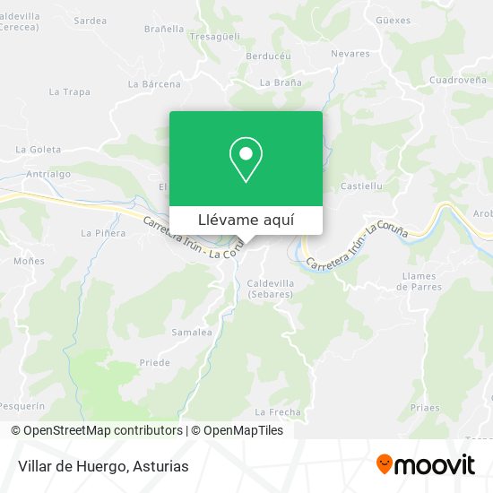 Mapa Villar de Huergo