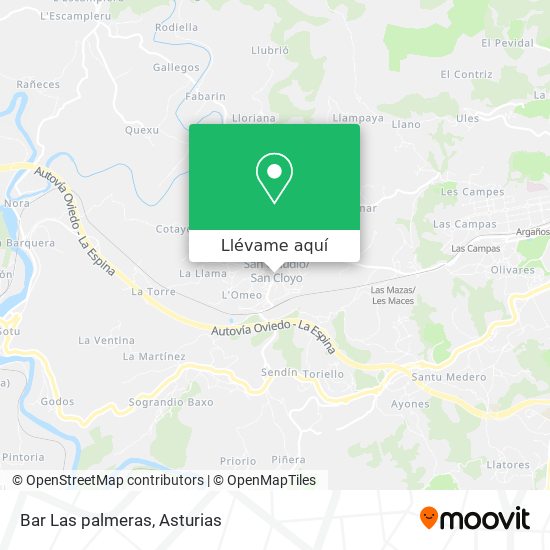Mapa Bar Las palmeras