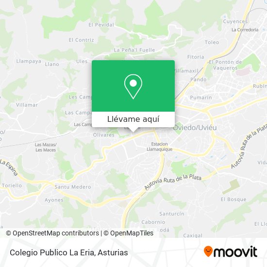 Mapa Colegio Publico La Eria
