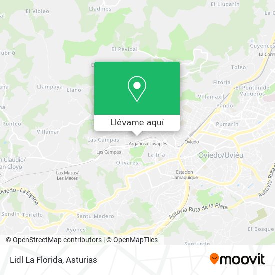 Mapa Lidl La Florida